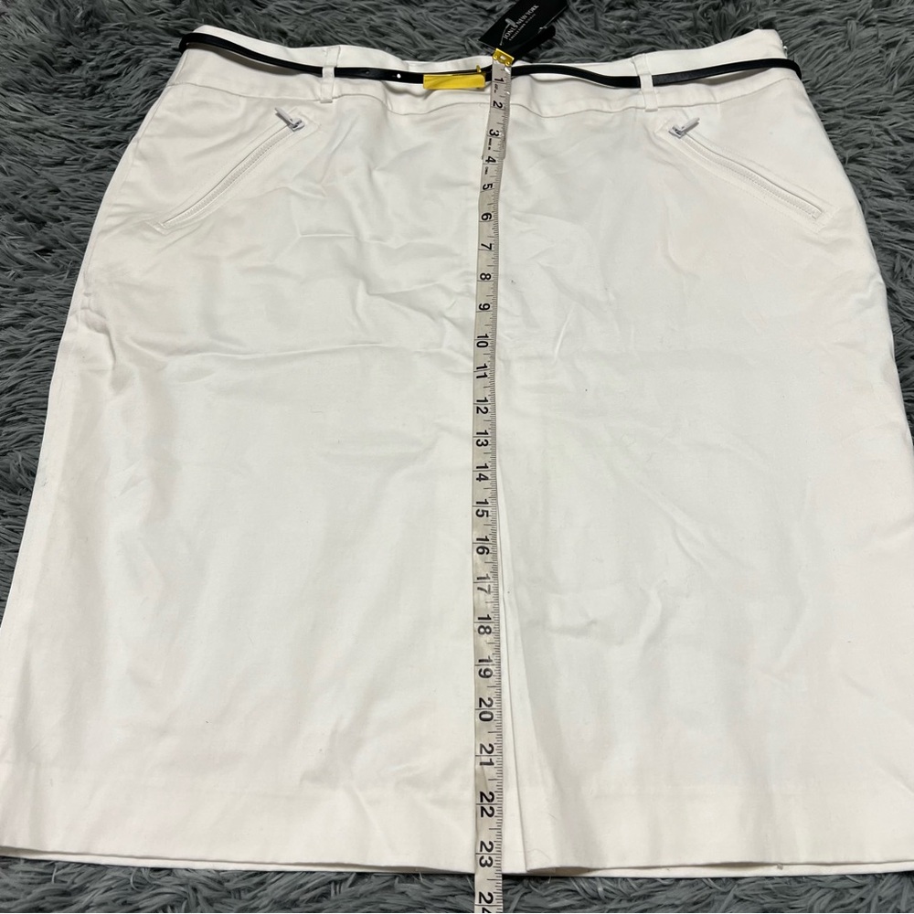 NWT Jones New York Collection Stretch White Pencil Skirt Size 16w - Picture 9 of 10